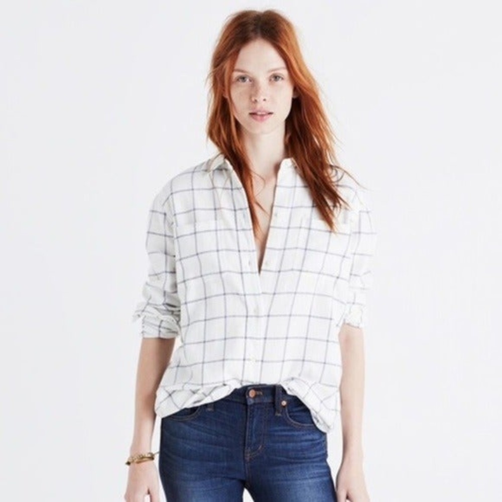 Madewell Windowpane Buttondown